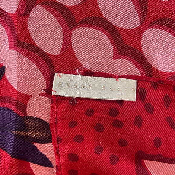 VTG 70s 80s Perry Ellis Silk Scarf - Picture 5 of 5